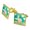 Gold, variant on Cute and Fluffy Alpaca Square Cufflink Set - Silver or Gold