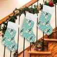 thumbnail image 7 of Coolnut 17.7 Inch Christmas Stockings, 2 PCS Winter Christmas Snowflake Snowman Presonalized Large Stocking Sock for Family Holiday Xmas Party Decorations, 7 of 7