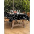 thumbnail image 4 of 60x84 Inch Outdoor Tablecloth with Umbrella Hole Zipper Rectangle Mathematics Tools Sketch Rectangular Tablecloths Outside Waterproof Black Modern Abstract Icons Patio Table Cloth Cover for Picnic, 4 of 8
