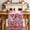 Pink Crimson White, variant on Valentine's Day Table Runner - 60 Inch Long Gnomes Love Roses Romantic Pink Plaid Cotton and Linen Blended Dress Scarves Farmhouse Table Runner for Kitchen Dining, Coffee Table, 13" x 60"