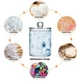 thumbnail image 5 of Ckdifva Blue Puffers Fish Storage Jar with Lid Acrylic Organization Storage Containers Set of 4, 5 of 7