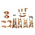 thumbnail image 2 of Asiento de rueda trasera de Metal Hugo ZD 9101 9102 1/10 Brazos oscilantes inferiores, 2 of 10