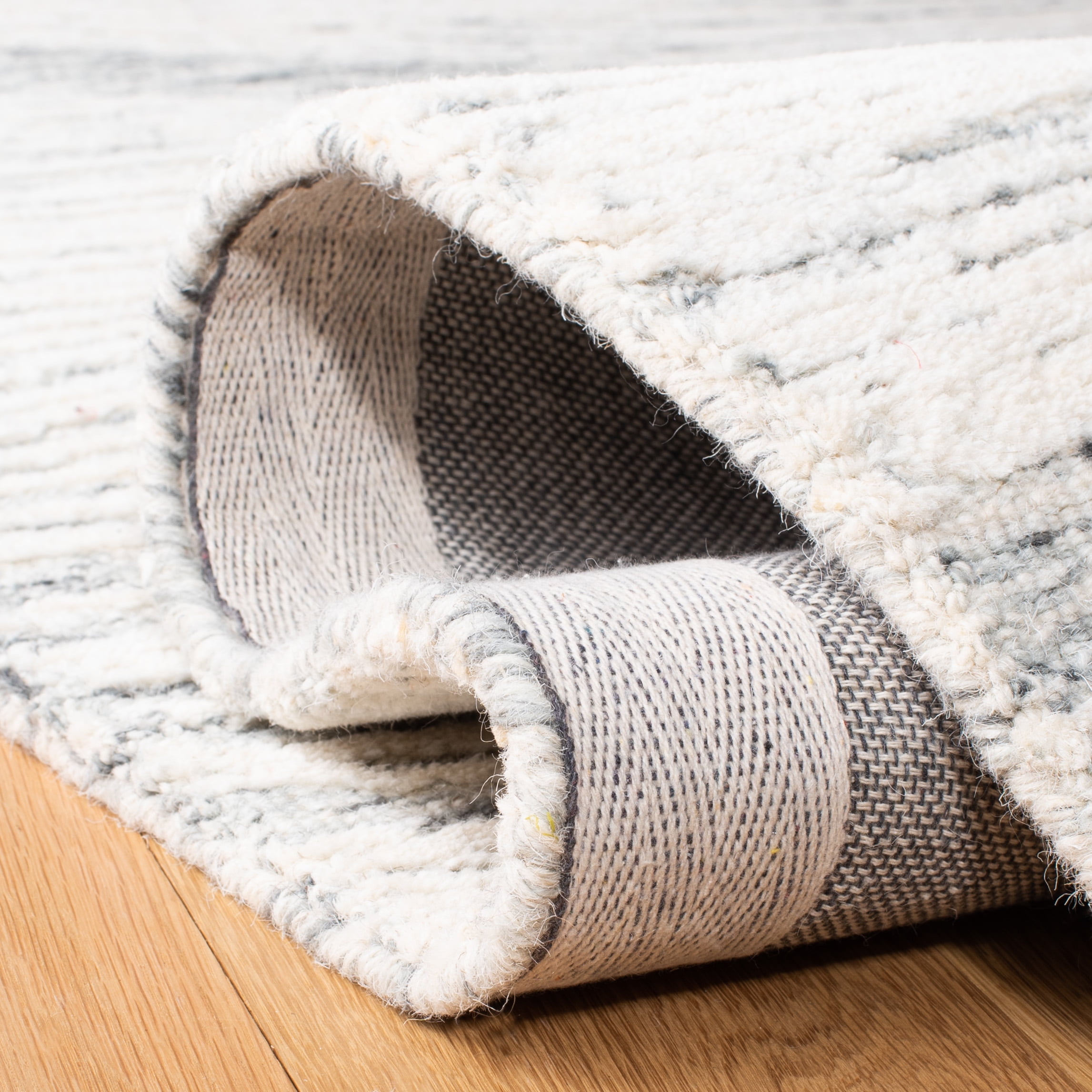 SAFAVIEH Metro Bridget Abstract Area Rug, Dark Grey/Ivory, 9' x 12'