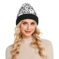 thumbnail image 4 of joogoo Cute Funny Cat Beanie Hats Cuffed Winter Warm Knit Thick Beanies, 4 of 7
