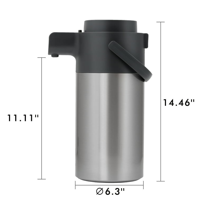 Coffee carafe with pump hot sale