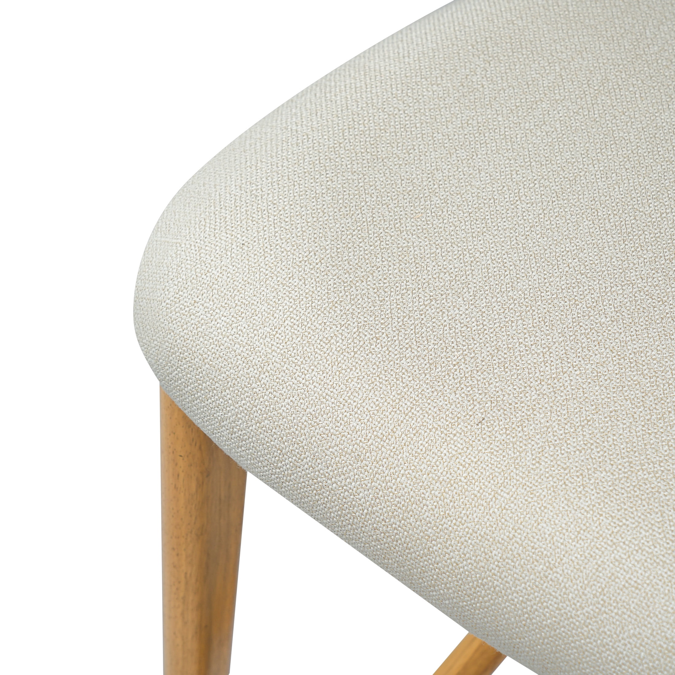 Christopher Knight Home Retro Fabric Upholstered Counter Height Bar Stools, Natural+Beige, Set of 2