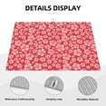 thumbnail image 3 of Sikiie Red Hibiscus Flower Dish Drying Mat, Kitchen Counter Mat, Self Drying Mat for Kitchen Counter Dish Drying Pad ,for Dishes, Utensils, Pots and Pans（24" x 18"）, 3 of 7