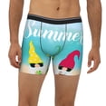 thumbnail image 2 of Cauagu Hello Summer Gnome 1 Print Men's Boxer Briefs, Funny & Cute Underwear Elastic Waistband Briefs Ideal Gift for Men,1-Pack, 2 of 7