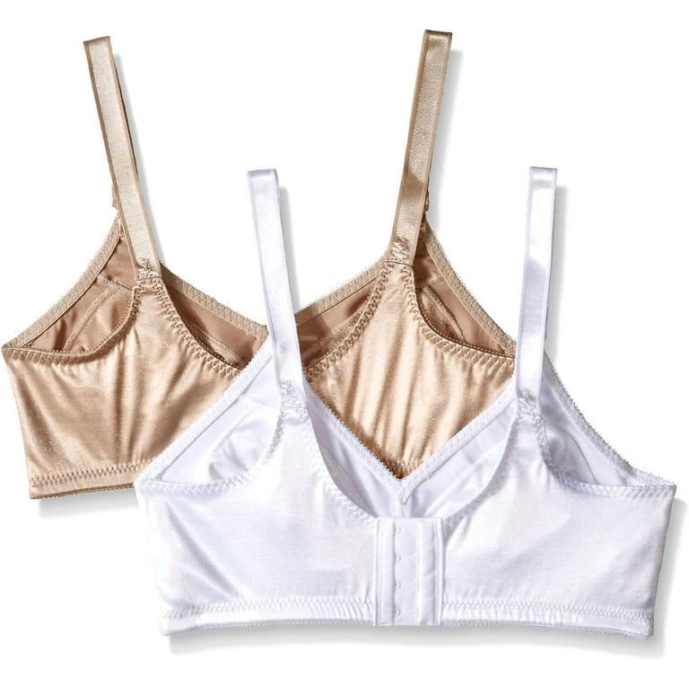 Bali Double Support Wirefree Bra, White, 42C at  Women's Clothing  store