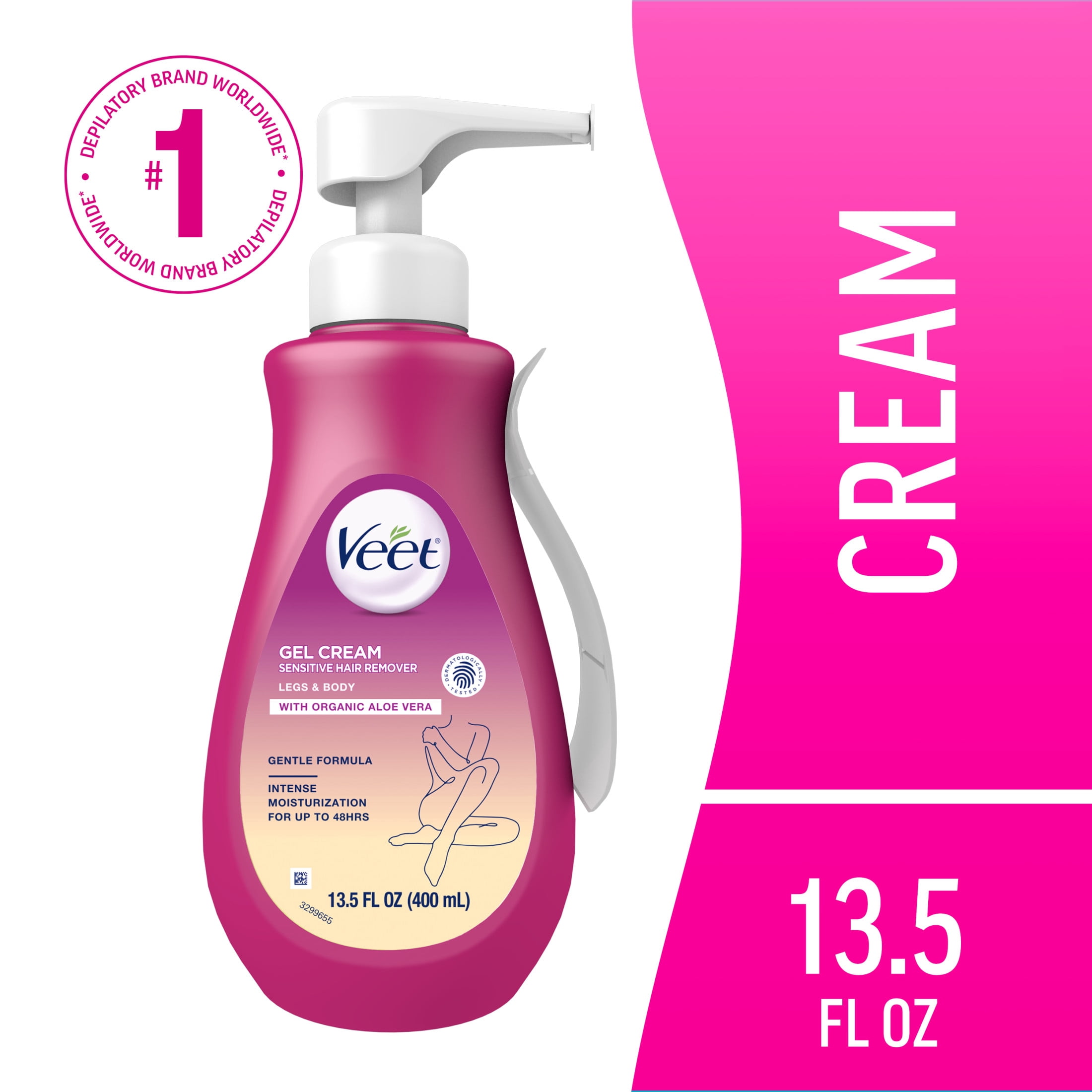 Glee Women's Body Hair Removal Cream, Depilatory Kit, Honey Melon