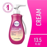 Veet Hair Removal Gel Cream, Body Hair Remover For Women, Sensitive Skin, 13.5 fl oz Pump Bottle