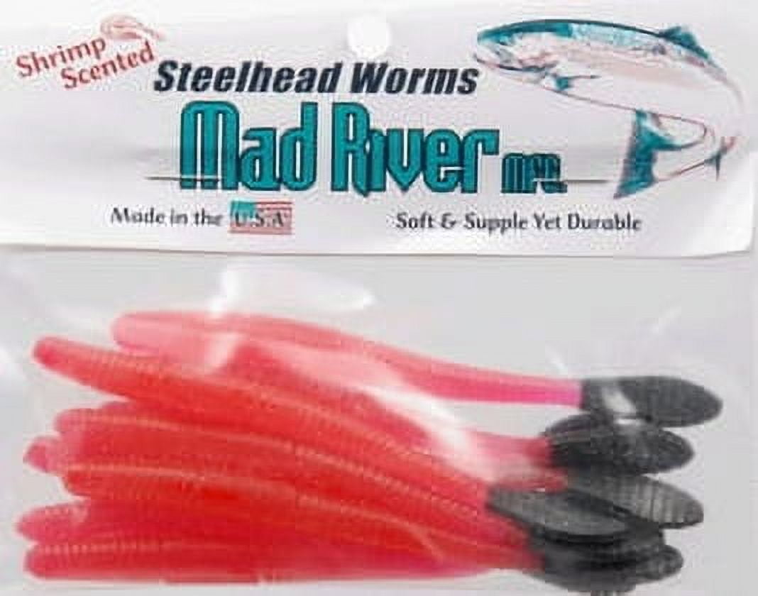 Mad River Steelhead Worms Nightmare 4", Soft Baits