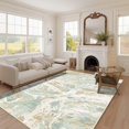 thumbnail image 4 of DEXDE 5x7 Area Rug for Living Room Bedroom, Washable Modern Abstract Non Slip Large Soft Rugs Low Pile Floor Carpet for Dining Room Bedroom Kitchen Office Nursery Playroom, Green, 4 of 8