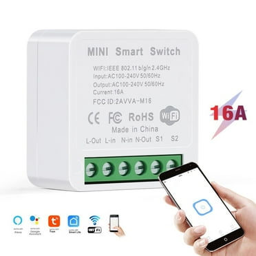 Wifi Smart Switch Light Switch Timer Function No Hub Required 2 Way 16A