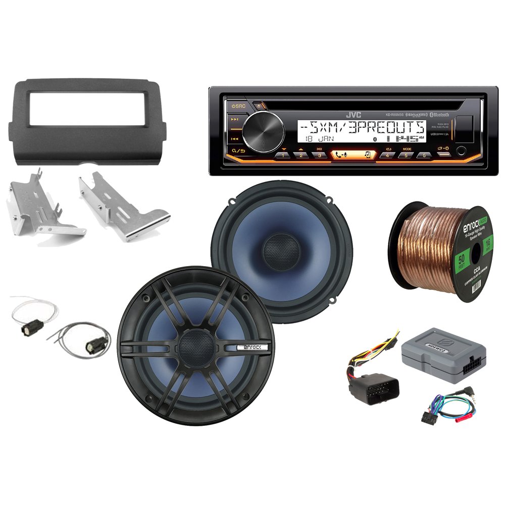 JVC Marine CD Bluetooth Radio, 2x Enrock 6.5" 2 Way Marine Coaxial