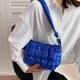thumbnail image 4 of Bolsa Rhombus de moda para mujer, bolso para axilas, bolso de cuero para mujer, bolsos (azul) Tmvgtek Para estrenar, 4 of 9