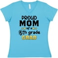 thumbnail image 3 of Inktastic Proud Mom of a Fifth Grade Grad Women's V-Neck T-Shirt, 3 of 5