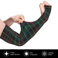 thumbnail image 3 of Daiia Buffalo Plaid Dark Green UV Sun Protection Arm Sleeves - Cooling Compression Arm Sleeve - Sports & UV Arm Sleeves for Men & Women, 3 of 8