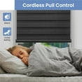thumbnail image 5 of Lauren Taylor Cordless Light Filtering 100% Polyester Roller Shade, Black 48" x 84", 5 of 7