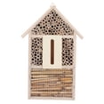 thumbnail image 2 of Casa de Insectos de Madera Natural de Alta, Duradera Con Canales Tubulares de Casa de Insectos de Madera, Decoración de Insectos, 2 of 7