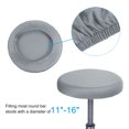 thumbnail image 3 of Uxcell 9.5" Bar Stool Cover, 6 Pack Stool Cushion Cover for 11"-16" Chair, Silver Gray, 3 of 6