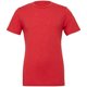 thumbnail image 1 of Canvas - Camiseta básice con cuelloredondo de manga corta ajustada en el Bicep para hombre - Verano (Rojo Jaspeado), 1 of 2