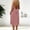 Pink, variant on Womens Dresses Midi Sleeveless Green Backless Solid Slip Dress for Women Spring