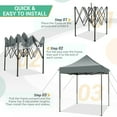 thumbnail image 4 of SANOPY 6x6 Ft Heavy Duty Canopy Tent,Pop up Commercial Tent, Outdoor Party Camping Tent,with Carry Bag,Gray, 4 of 8