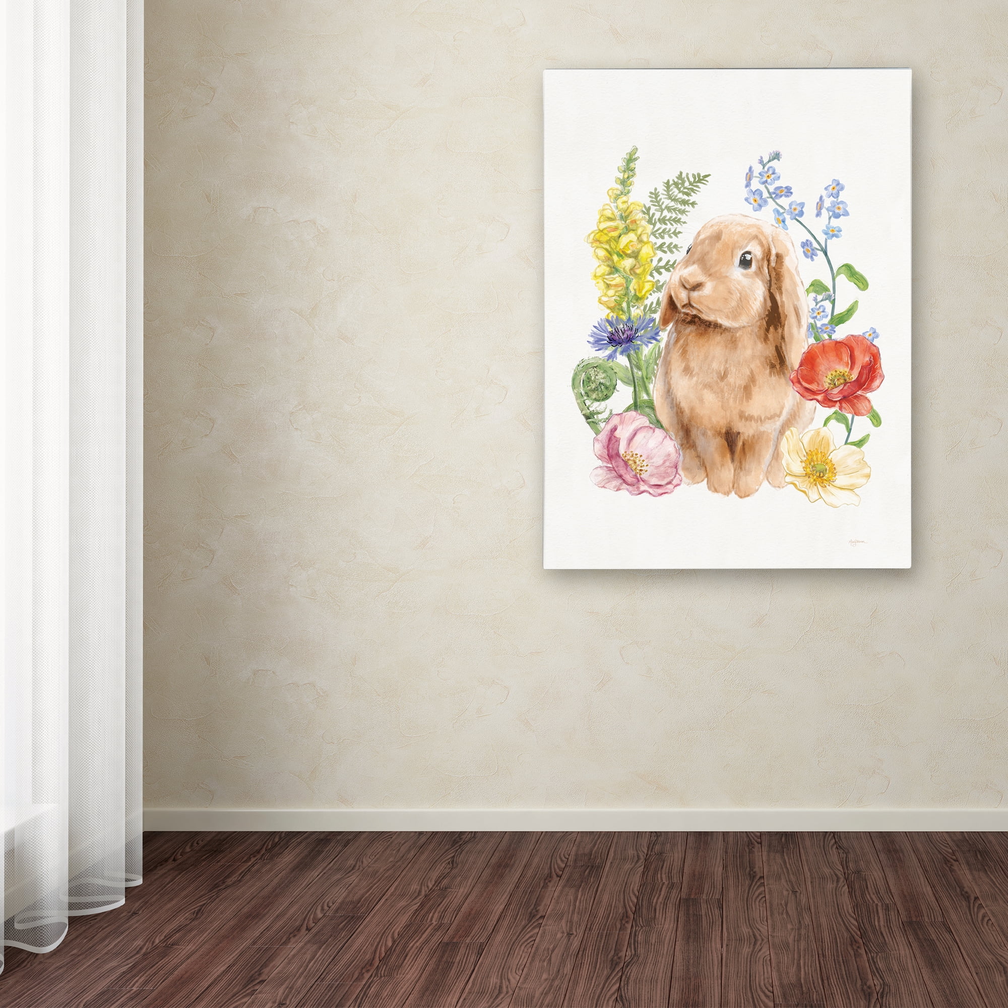 Trademark Fine Art 'Sunny Bunny I FB' Canvas Art by Mary Urban