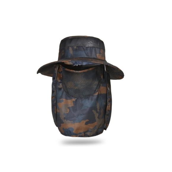 Yuarrent Sombrero de cubo para hombre, portátil, transpirable, plegable, elegante, ajustable, a prueba de viento, a prueba de sol, para acampar al aire Ropa Deportiva, Zapatos Naranja Yuarrent OD031788-02B