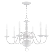 Livex Lighting Williamsburgh Chandelier in White