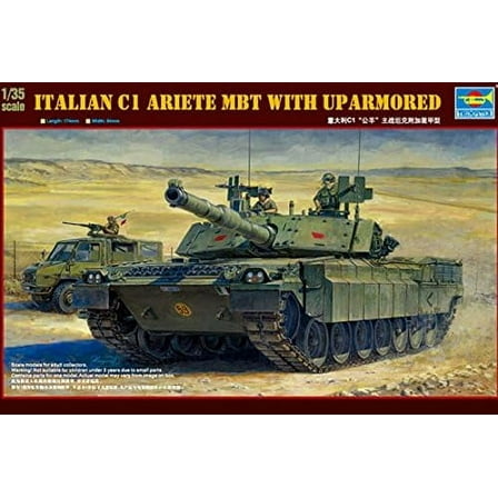 Trumpeter 00394 1/35 Italian C1 Ariete MBT with uparmored plastic model kit