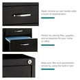 thumbnail image 2 of Office Dimensions 19" 3-Drawer Home Office Mobile Pedestal File Cabinet, Black, 2 of 21