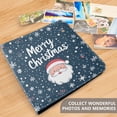 thumbnail image 4 of FORMRS 3 Ring Photo Album 4"x6" Self Adhesive Large Capacity PU Leather Cover, Christmas Santa, 4 of 8