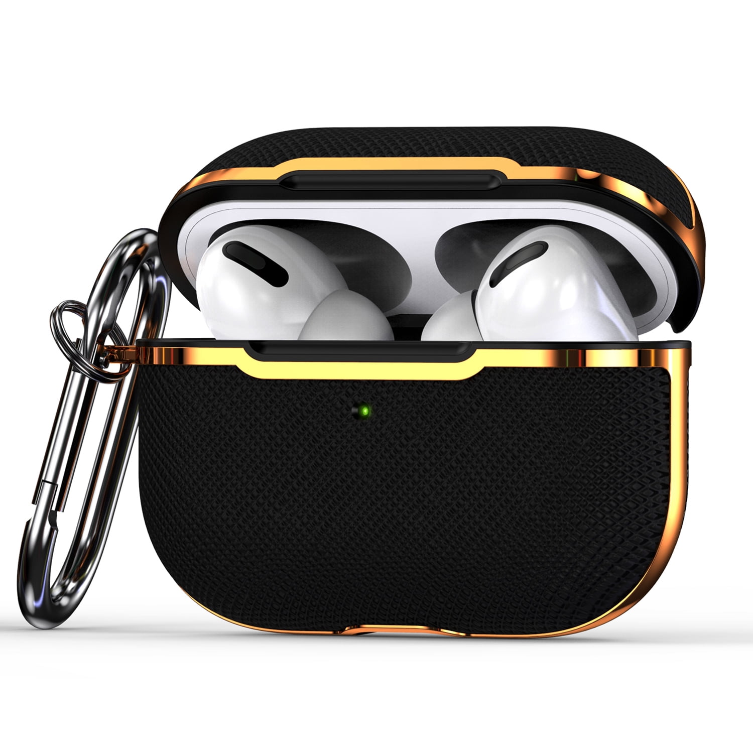For Airpods Pro 2 Gen Case Luxury Design Black Gold Electroplating