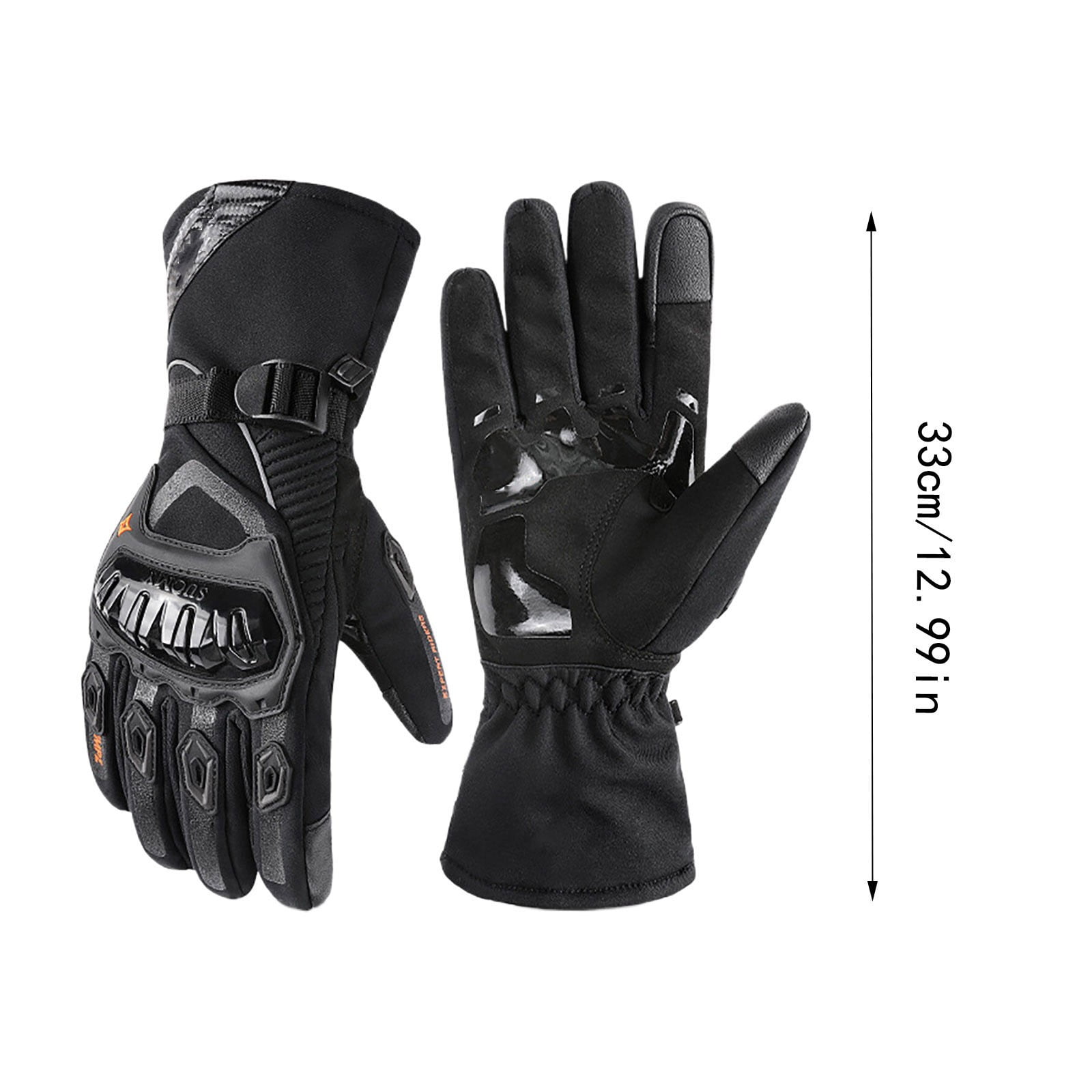 Thermo Grip Winter Motorcycle Gloves Insulated Touchscreen Compatible Riding Gear for Men and Women