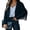 Black, variant on Women's Fashion Notched Collar Open-Front Fringed Performance Moto Faux Suede Leather Crop Jacket Coat
