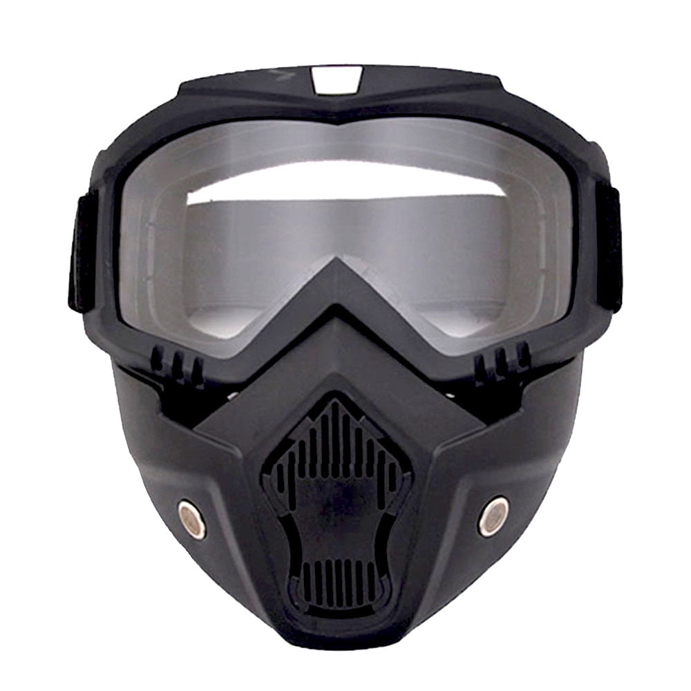 Tactical airsoft M88 helmet with Motorcycle Goggles With Detachable Mask 