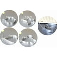 thumbnail image 3 of Stainless Steel Egg Molds, 5 Pack 3.5 Inch Different Shape Silver, 3 of 5