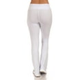 thumbnail image 5 of SR Women's Cotton High Waist Straight Leg Active Yoga Workout Pants (Size: XS-5X), 3X, Ivory, 5 of 5