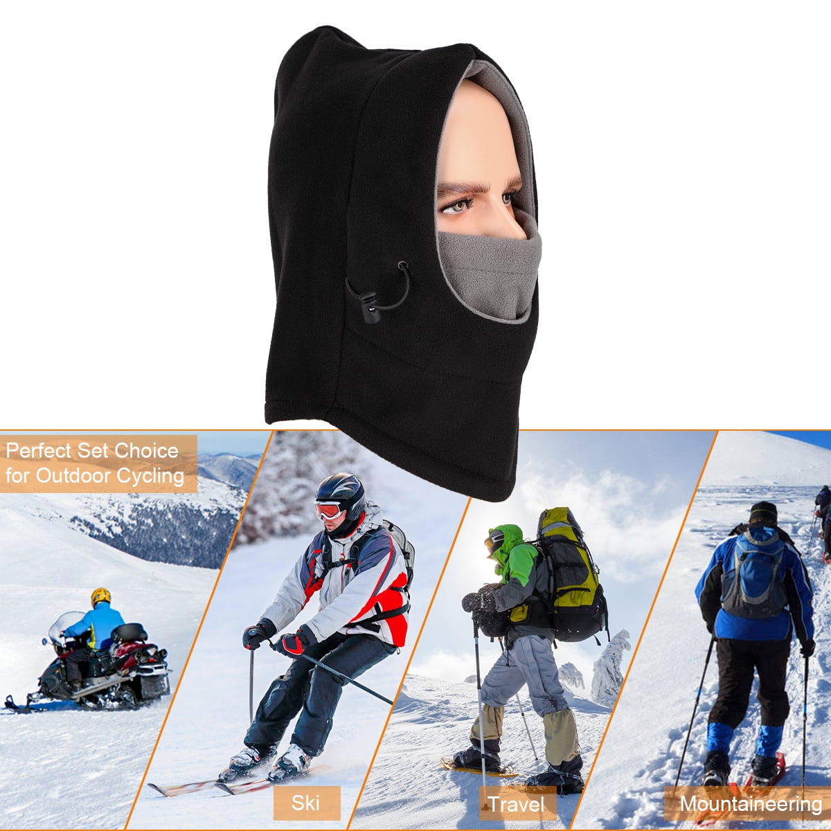 American Flag Outdoor Face Mask Skiing Snowboarding Hiking Wind Resistant Mask 