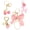 Pink, variant on 4-Piece Bag Charm Set – Elegant Handbag and Purse Accessories for Women; Versatile Keychain for Keys, Cars, or Personalized Gifting