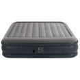 Intex King Deluxe Pillow Rest Inflatable Air Mattress Bed with Built In