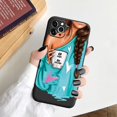 thumbnail image 1 of Funda negra mate para iPhone 12 11 Pro Max 7 8 Plus X Xr Xs Max SE2020 13 PRO tacones altos chica moda mujer funda de silicona Coque Tan Jianjun unisex, 1 of 2
