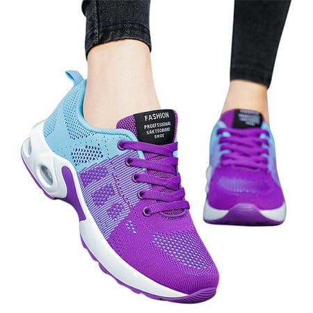 

ZAROYEAX Woven Women s Shoes Sports Casual Shoes Korean Version Fashion Breathable Student Air Cushion Shoes