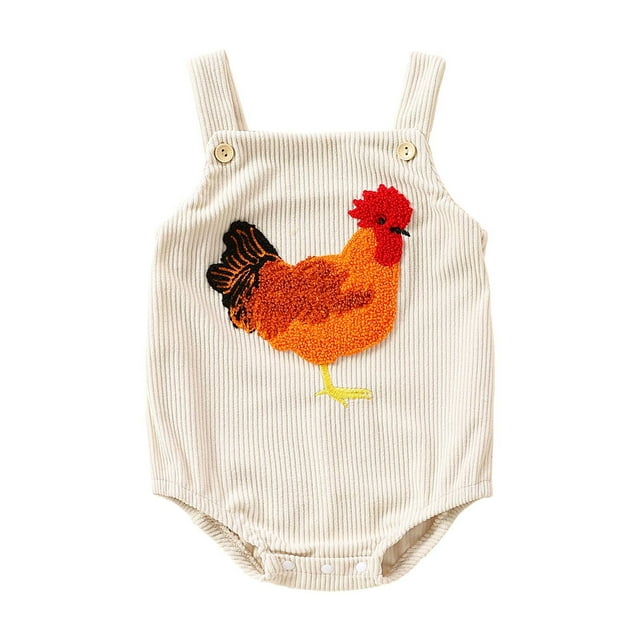 EDFBUYKRS Spring And Summer Boys And Girls Toddler Embroidered Jumpsuit Out Wear