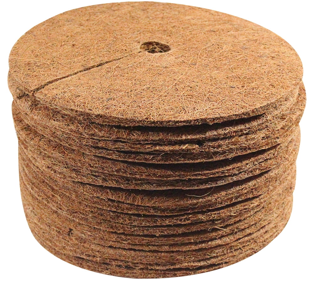 Envelor Coco Fiber Tree Ring Coir Mulch Mat Disc Plant Cover Protector