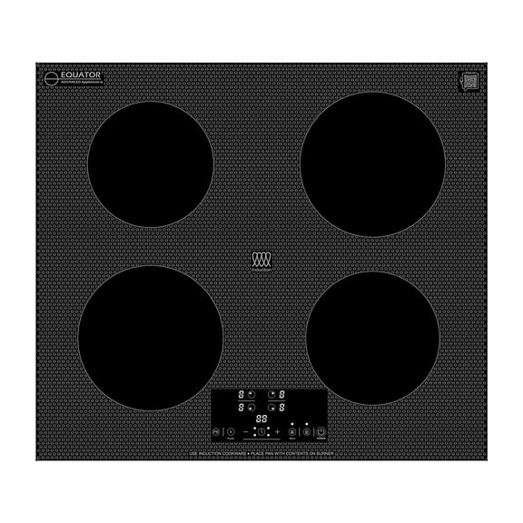 Equator 24" Built-In 4 Burner Induction Cooktop POWER BOOST Keep Warm 240V/7400W