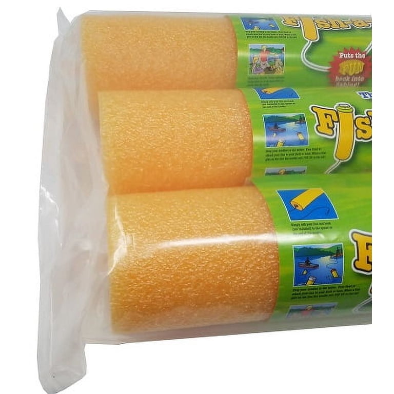 Pop-Up Foam Noodle Fishing Bobbers, Yellow, 3-Pack photo 1
