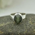 thumbnail image 4 of Natural Cat's Eye Ring Handmade Ring Silver Vintage Chrysoberyl Cat's Eye Ring, 4 of 4